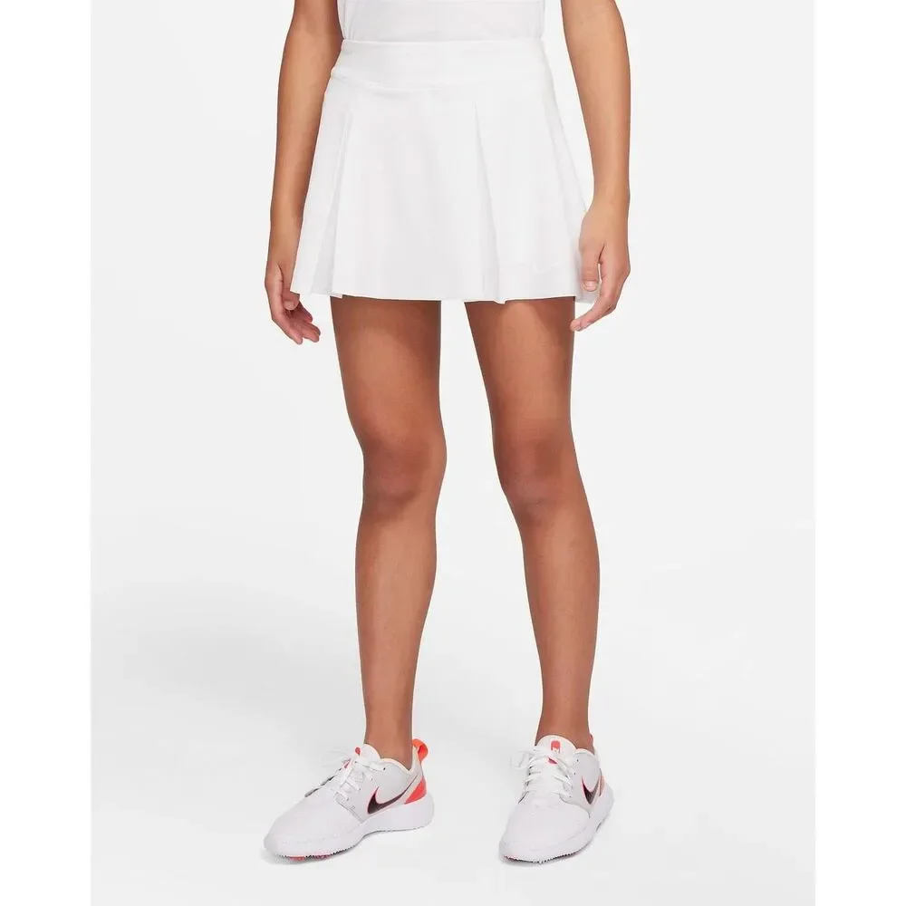 Nike Dri-Fit Club Girls Golf Skirt Skort White Youth XL